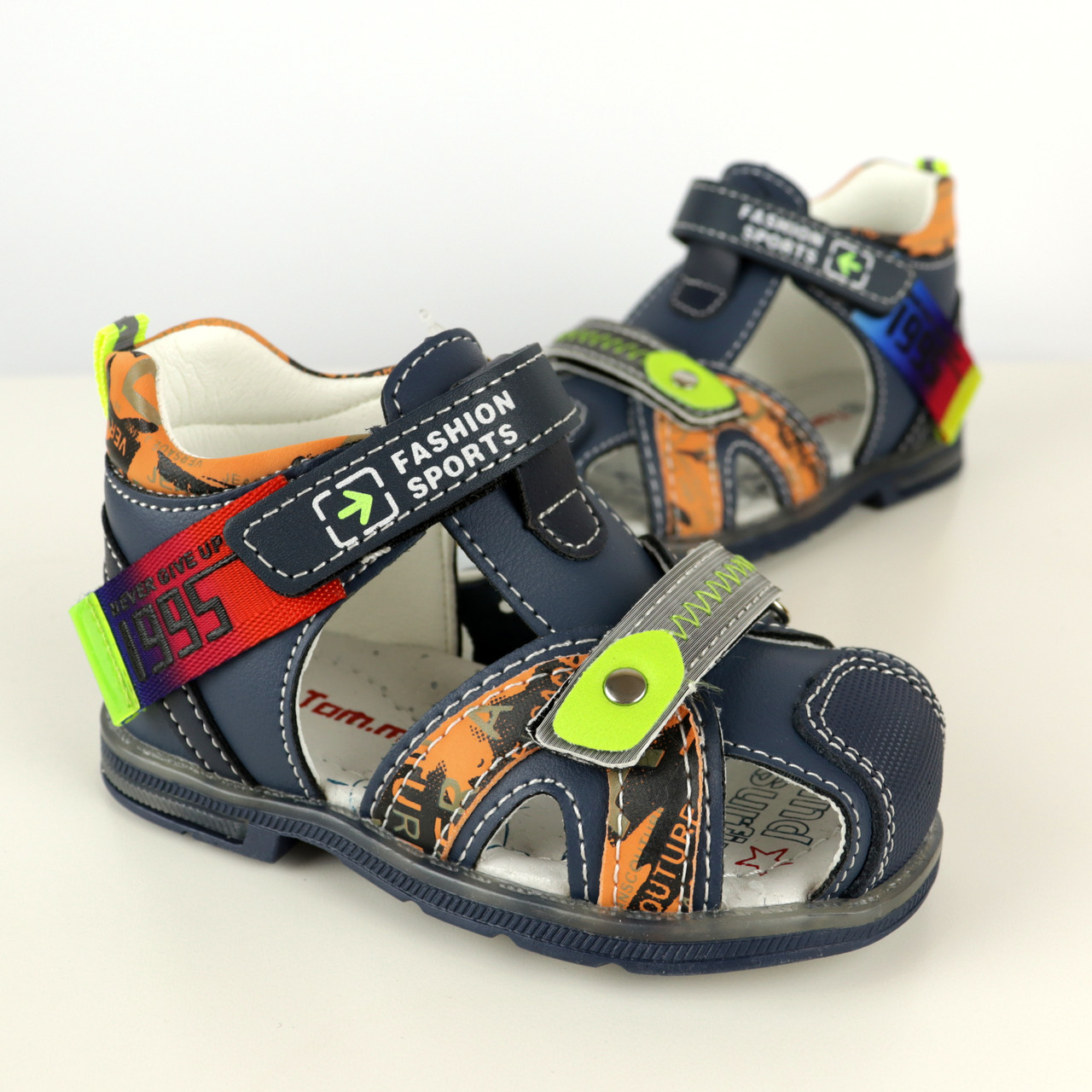 Ортопедичні сині босоніжки для хлопчика жорсткий задник ТомМ розмір