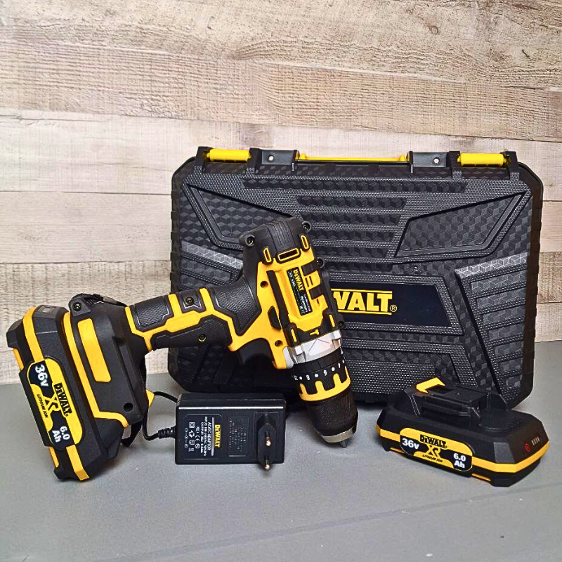 Ручний ергономічний шурупокрут DeWALT DCD996P1 Ударний дриль-шуруповерт 36V 6AH Акумуляторний шурупокрут
