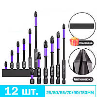 Магнітні біти для викрутки Phillips Антиковзні Удароміцні Універсальні Шестигранний хвостовик для електроінструментів