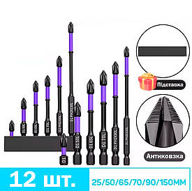 Магнітні біти для викрутки Phillips Антиковзні Удароміцні Універсальні Шестигранний хвостовик для електроінструментів