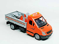 Машинка Wenyi Дорожня служба з дорожніми знаками, 25 см, помаранчева WY593B, фото 4