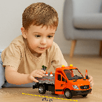 Машинка Wenyi Дорожня служба з дорожніми знаками, 25 см, помаранчева WY593B, фото 7