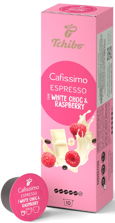 Кава в капсулах Caffitaly Tchibo Cafissimo Espresso White Choc Raspberry 10 капсул, фото 1