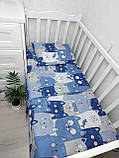 Комплект постільної білизни Qvatro Gold в дитяче ліжечко 120*60 см наволочка підковдра простирадло, фото 5