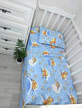 Комплект постільної білизни Qvatro Gold в дитяче ліжечко 120*60 см наволочка підковдра простирадло, фото 7
