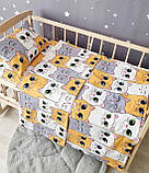 Комплект постільної білизни Qvatro Gold в дитяче ліжечко 120*60 см наволочка підковдра простирадло, фото 9