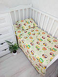 Комплект постільної білизни Qvatro Gold в дитяче ліжечко 120*60 см наволочка підковдра простирадло, фото 3
