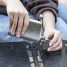 Титанова фляга для міцних алкогольних напоїв Boundless Voyage 200 мл з титановими чарками 2 шт та лійка в чохлі, фото 6