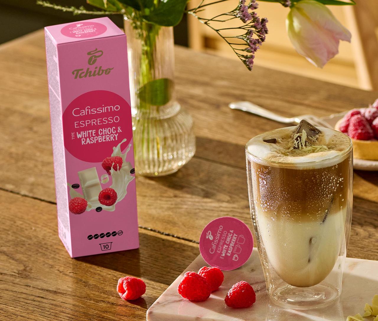 Кава в капсулах Caffitaly Tchibo Cafissimo Espresso White Choc Raspberry 10 капсул