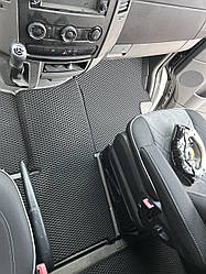 EVA Ева килимки в салон для Volkswagen Crafter 2006-2016 з вухом між сидіннями / Фольксваген Крафтер килимки