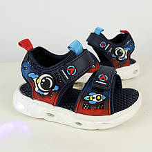 Спортивні босоніжки для хлопчика Tomm на двох липучках з пінистою анатомічною устілкою Томм