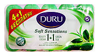 Туалетное мыло Duru Soft Sensations 1+1 Крем & Зеленый чай 5 х 90 г. - 450 г.