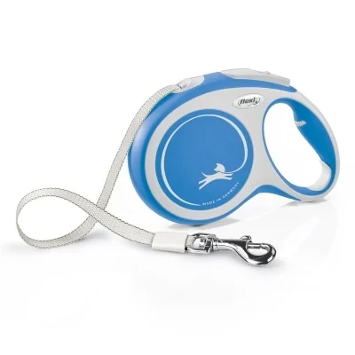 Повідець-рулетка Flexi New Comfort L стрічка 8m/50кг синій