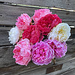 Штучні квіти гілка півонії 70 см, фото 4