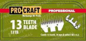 Ніж до машинки для стриження овець Procraft 13TB 13 зубів