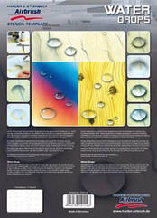 Покроковий трафарет "Краплі води"