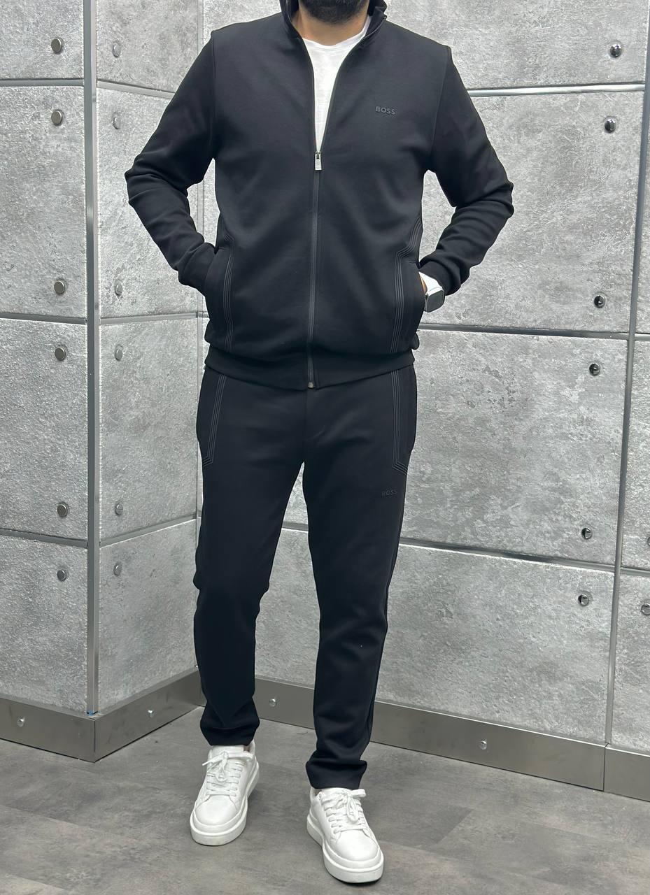 Чоловічий спортивний костюм Hugo Boss B25 чорний, фото 1