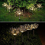 Сонячні садові вогні "Феєрверк" теплий білий (комплект 4 шт.), фото 3