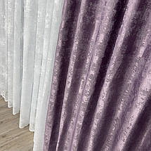 Готові штори Софт-мрамор №1039 Фіолетові, фото 5