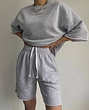 Жіночий базовий костюм футболка та шорти (Норма та напівбатал), фото 10