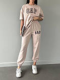 Костюм жіночий літній з двонитки футболка і штани (Норма і полубатал), фото 4