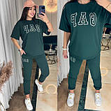 Костюм жіночий прогулянковий з двонитки з накатом (Норма і полубатал), фото 2