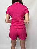 Жіночий літній костюм у рубчик з шортами (Норма і полубатал), фото 5