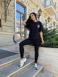 Костюм жіночий спортивний футболка і легінси у рубчик (Норма), фото 10