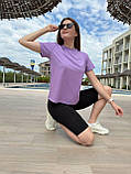 Костюм жіночий спортивний футболка і велосипедки з куліру (Норма та напівбатал), фото 2