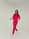 Костюм жіночий спортивний на літо з двонитки з накатом (Норма), фото 4