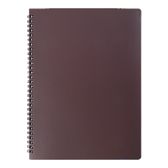 Блокнот зошит для нотаток "OFFICE" А4, 96арк.,клітинка, пластикова обкладинка BM.24451150 Темно-коричневий