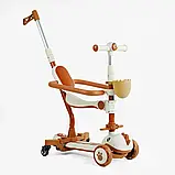 Самокат Skyper 5в1 з батьківською ручкою та захисним бампером, українське озвучування 09077, фото 3