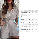 Костюм жіночий літній шорти з oversize- сорочкою 0473 Розміри 42- 52, фото 11