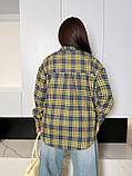 Сорочка жіноча стильна у клітинку з фланелі (Норма і батал), фото 9