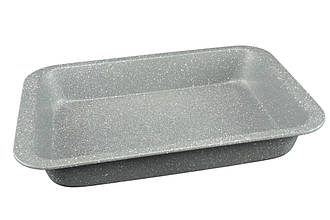 Подарункова форма для запікання Deko Marble 32 см - мраморне антипригарне покриття, вуглецева сталь.