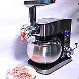 Кухонний комбайн Top Kitchen 3в1 Кухонна машина 4500 Вт Кухонний комбайн з 6 рівнями швидкості К2, фото 4