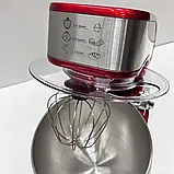 Потужний тістоміс Zepline 3500Вт Універсальний міксер 4в1 Тістоміс з 6л чашою Кухонний міксер з 3 насадками К2, фото 5