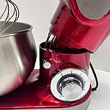 Потужний тістоміс Zepline 3500Вт Універсальний міксер 4в1 Тістоміс з 6л чашою Кухонний міксер з 3 насадками К2, фото 6