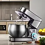 Якісний тістоміс Rainberg 3800Вт Кухонний міксер-тестоміс Планетарний тістоміс з чашею об'ємом 5 л, фото 5