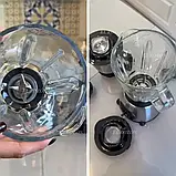 Стаціонарний блендер 3в1 Zepline 2000Вт Кухонний блендер з різними чашами Універсальний блендер-подрібнювач К2, фото 8