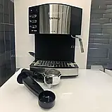 Кавомашина Rainberg 2200Вт Домашня кавомашина Кавоварка на 2 чашки Ріжкова кавоварка К2, фото 2