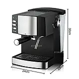 Кавомашина Rainberg 2200Вт Домашня кавомашина Кавоварка на 2 чашки Ріжкова кавоварка К2, фото 6