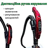 Потужний пилосос Zepline 4000Вт Побутовий пилосос з керуванням на ручці Колбовий пилосос 4л, фото 8