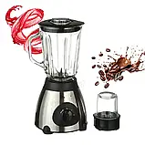Блендер Rainberg 2000Вт Стаціонарний кухонний блендер Блендер з кавомолкою Блендер 2в1 К2, фото 8