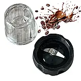 Стаціонарний кухонний блендер Zepline 1500Вт Потужний блендер з кавомолкою Блендер 2в1 К2, фото 3