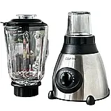 Стаціонарний кухонний блендер Zepline 1500Вт Потужний блендер з кавомолкою Блендер 2в1 К2, фото 9