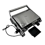 Електричний гриль Zepline 3500Вт Притискний гриль 3в1 Електровафельниця Гриль з розкриттям на 180 К2, фото 5