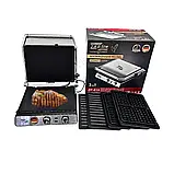 Електричний гриль Zepline 3500Вт Притискний гриль 3в1 Електровафельниця Гриль з розкриттям на 180 К2, фото 6