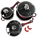 Кухонний набір Higher Kitchen Набір посуду на 12 предметів Набір каструль для всіх плит К2, фото 7