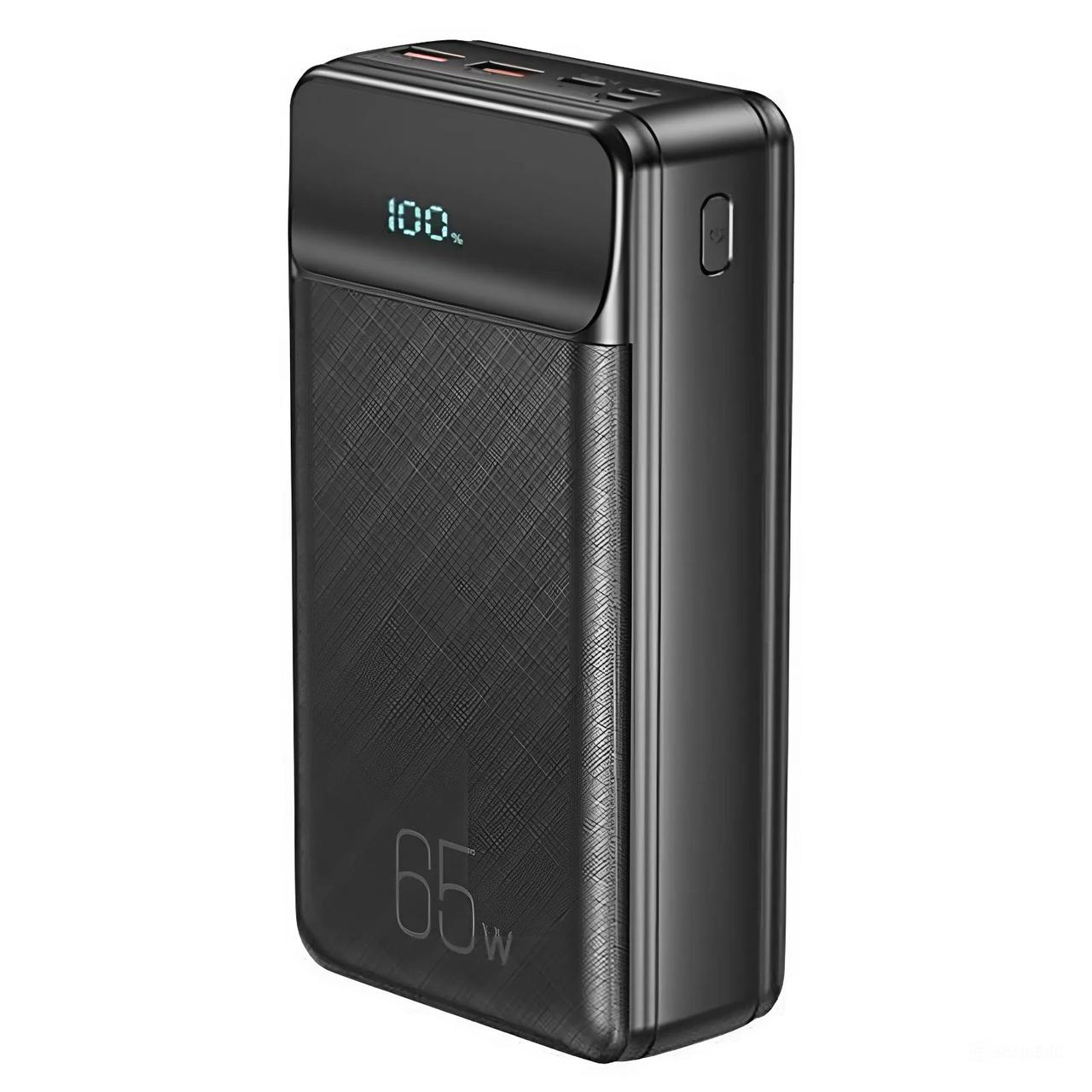 Універсальна мобільна батарея XO PR201 PD 65W QC 3.0 30000mAh Black